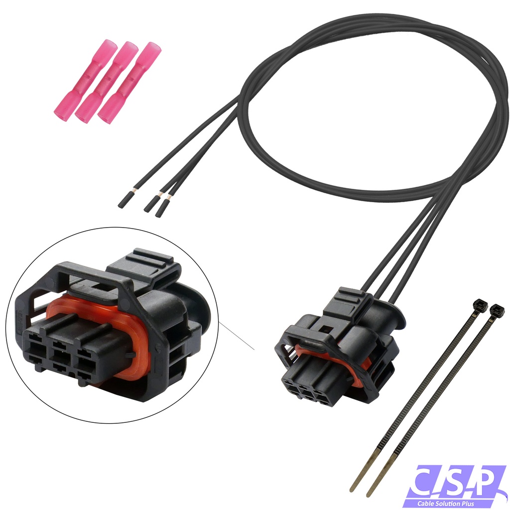 [33-2017] Stecker 3-pol Kabel Kurbelwellensensor Nockenwellensensor passt zu Opel FIAT FORD ALFA