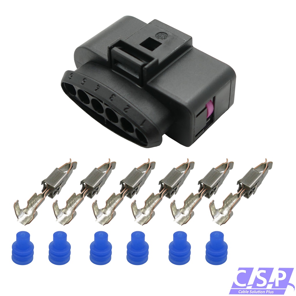 [33-1085] Reparatursatz 1J0973726 / 1J0 973 726 Stecker 6-pol JPT passt zu AUDI VW SEAT
