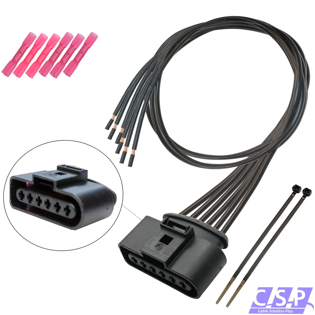 [33-2025] Reparatursatz Kabelsatz 1J0973726 Stecker 6-pol JPT passt zu AUDI VW SEAT