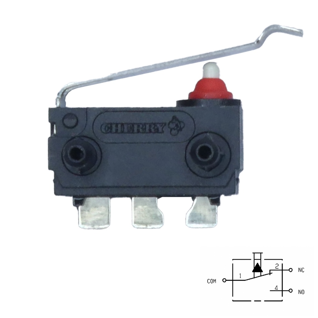 [33-2066] Mikroschalter Switch Cherry DK1G-RG49, Wechsler, Zusatzbetätiger wie Rollenhebel