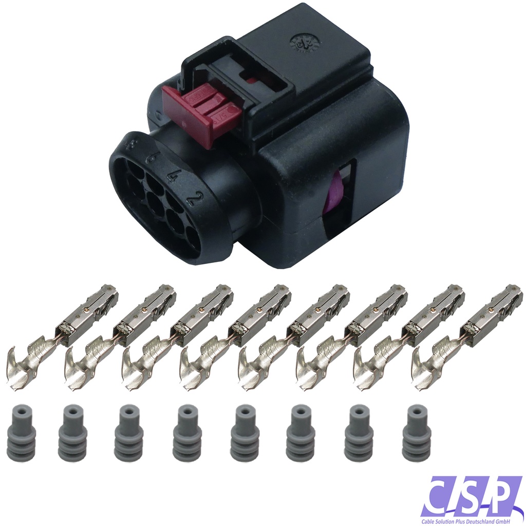 [33-2076] Reparatursatz Stecker 8-polig Buchse 4H0973714B passt zu VW AUDI 4H0 973 714B