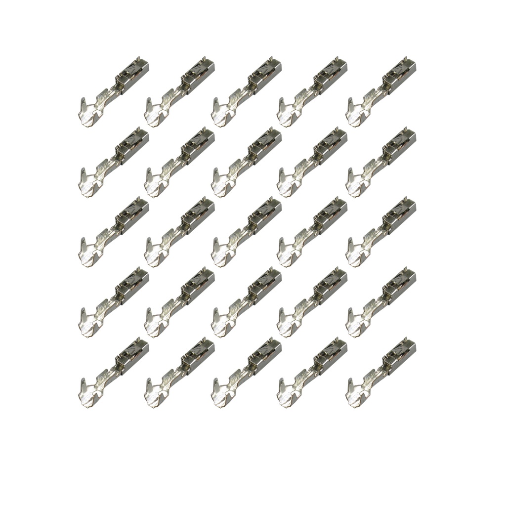 [33-2082-25] 25x MQS Quadlock Buchse Stecker Crimp Kontakt 0,50²-0,75² gedichtet passt zu VW