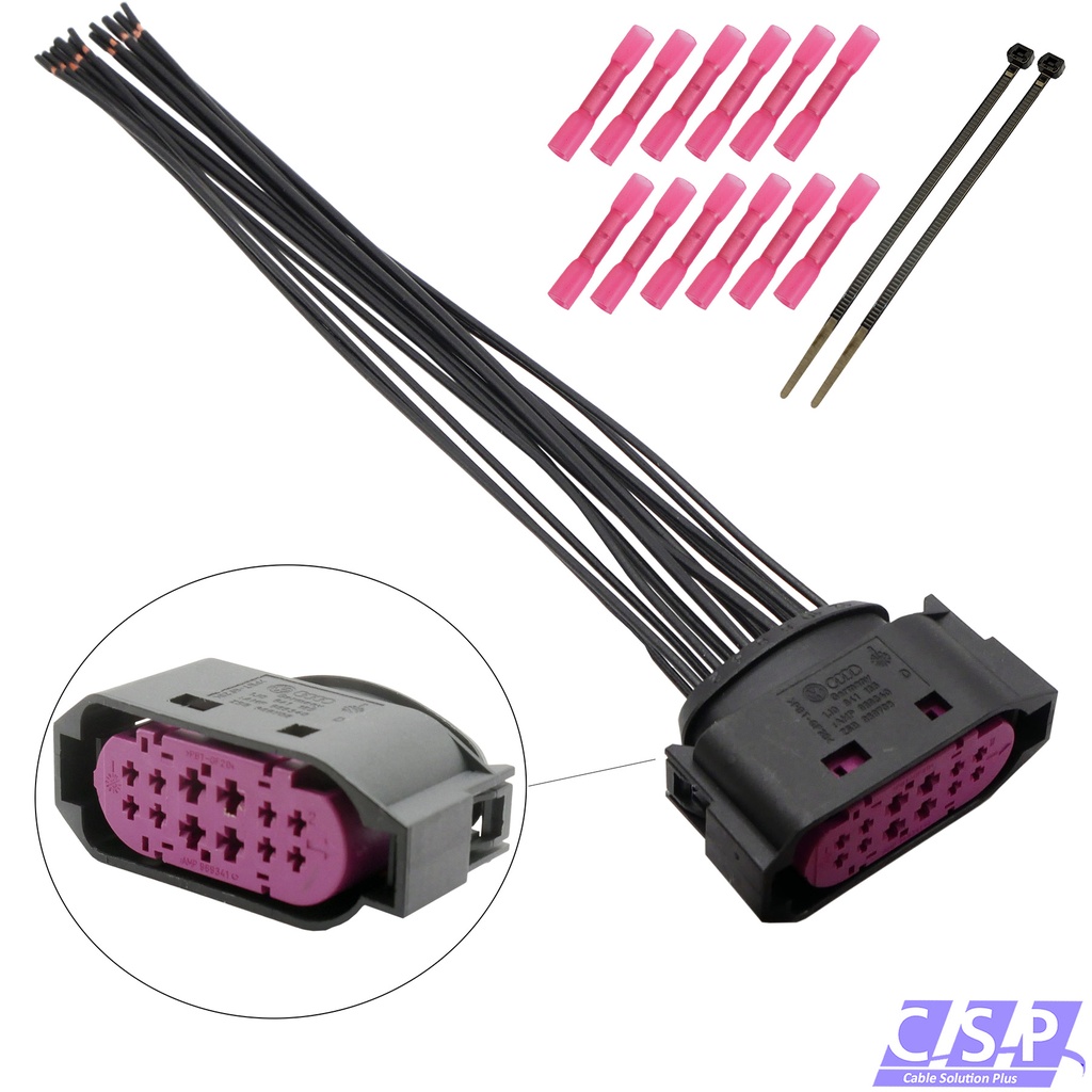 [33-2105] Kabelsatz 1J0941165 Umrüstung Halogen Xenon Scheinwerfer kompatibel mit VW Golf 5 Touran