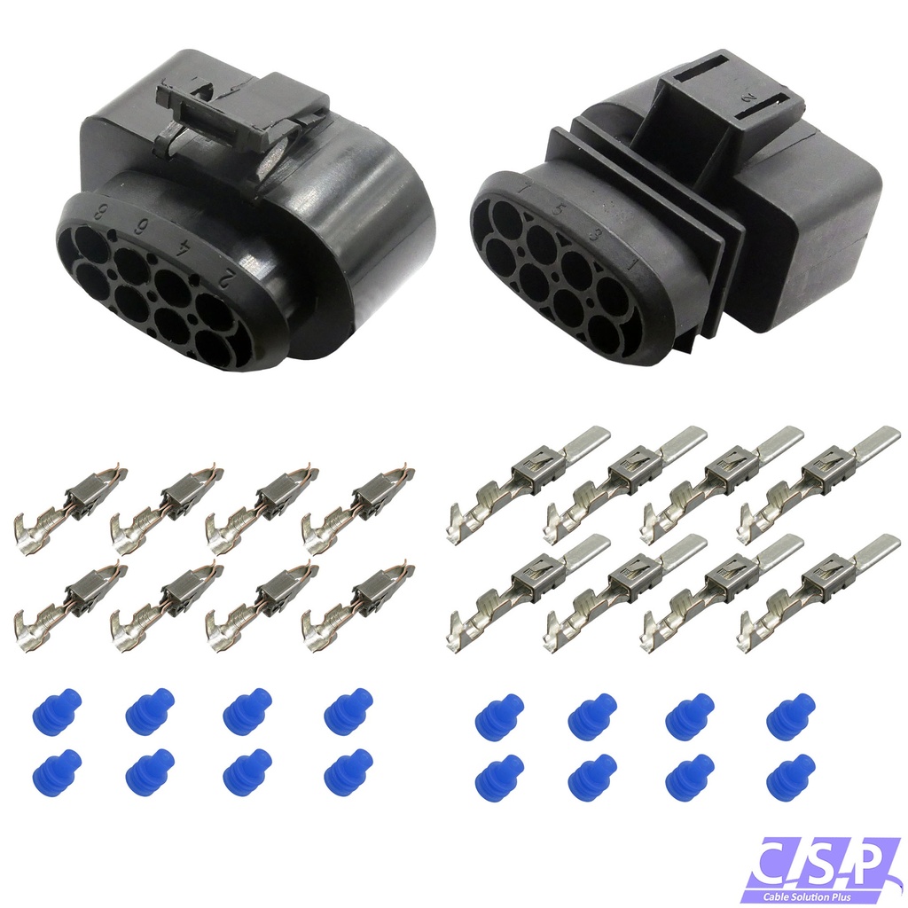 [33-2135] Reparaturset Stecker 8-pol. 3A0973734 / 3A0973834 passt zu Eberspächer Hydronic