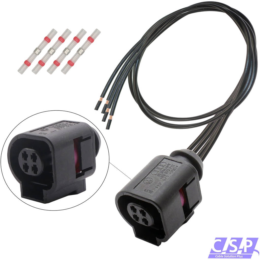 [33-2153] Reparatursatz Kabel 4-polig passend zu VW 4B0973712 Skoda Seat Audi, Buchse