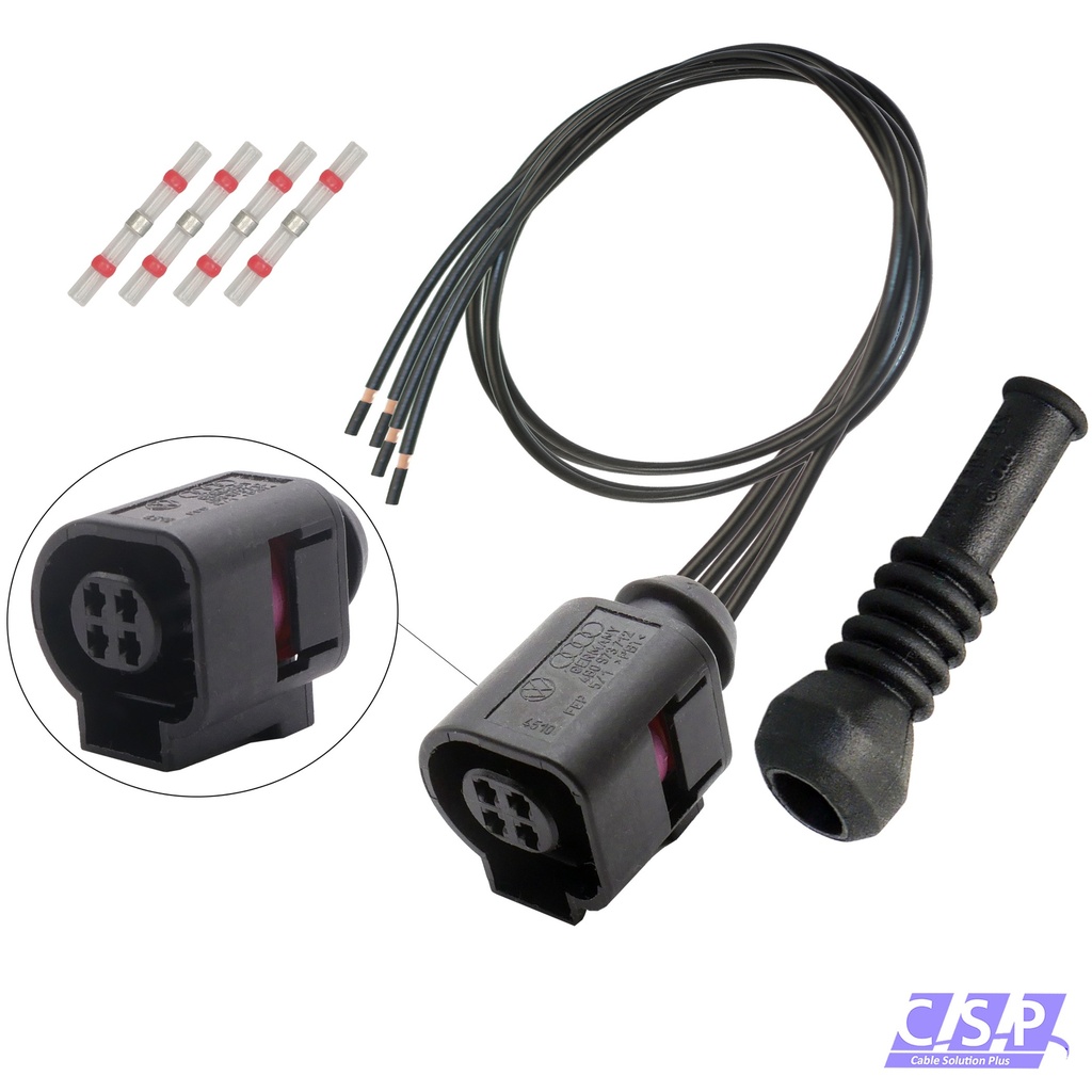 [33-2154] Reparatursatz Kabel 4-pol Knickschutztülle passend zu VW 4B0973712 Seat Audi