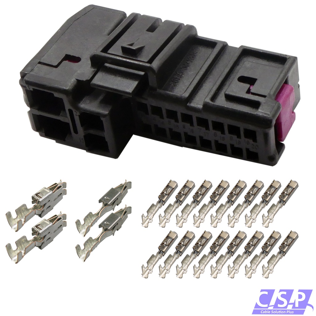 [33-2160] Reparatursatz Set Tür vorn hinten L / R 8E0972702 kompatibel mit Audi A4 B7, 8ED