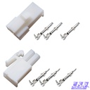 Mini Universal MATE-N-LOK Serie Stecker 2-polig Set Stift Buchse Steckverbinder