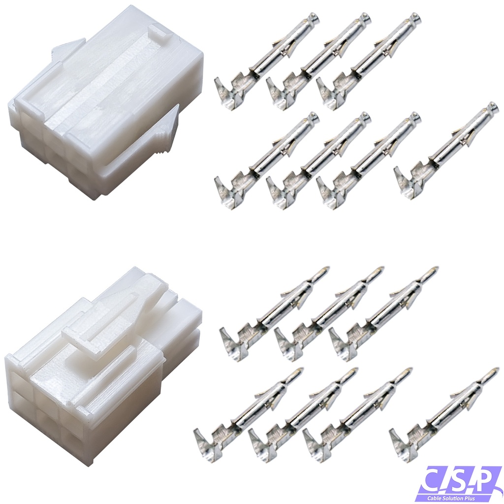 [33-2165] Mini Universal MATE-N-LOK Serie Stecker 6-polig Set Stift Buchse Steckverbinder