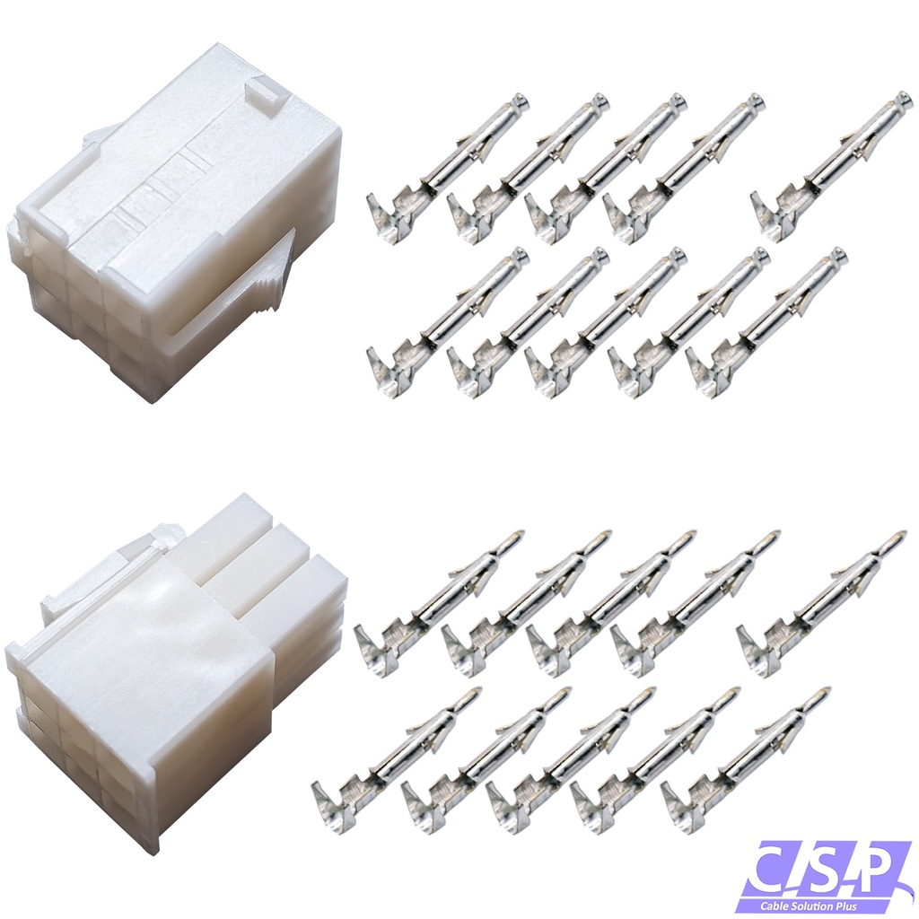 [33-2166] Mini Universal MATE-N-LOK Serie Stecker 9-polig Set Stift Buchse Steckverbinder