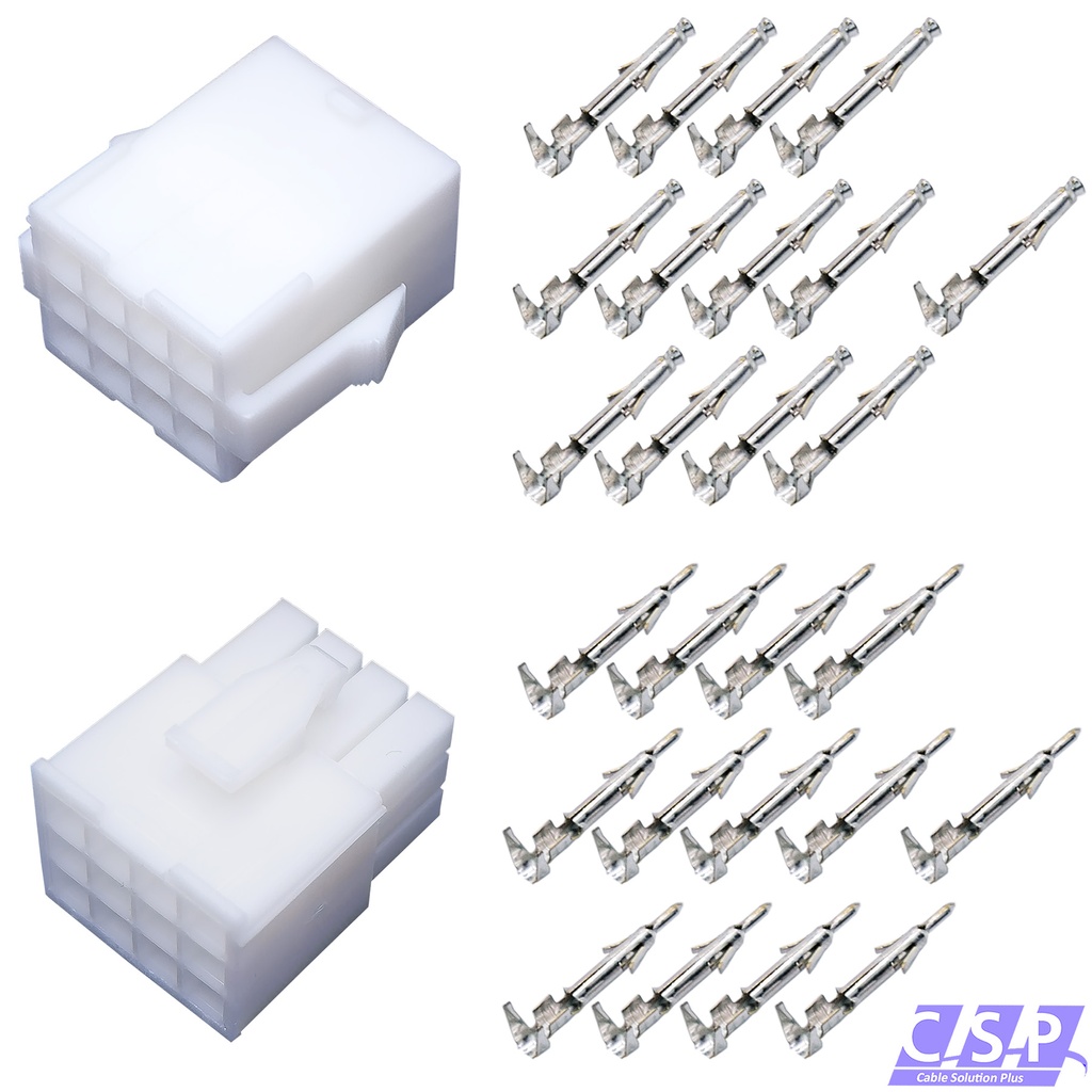 [33-2167] Mini Universal MATE-N-LOK Serie Stecker 12-polig Set Stift Buchse Steckverbinder