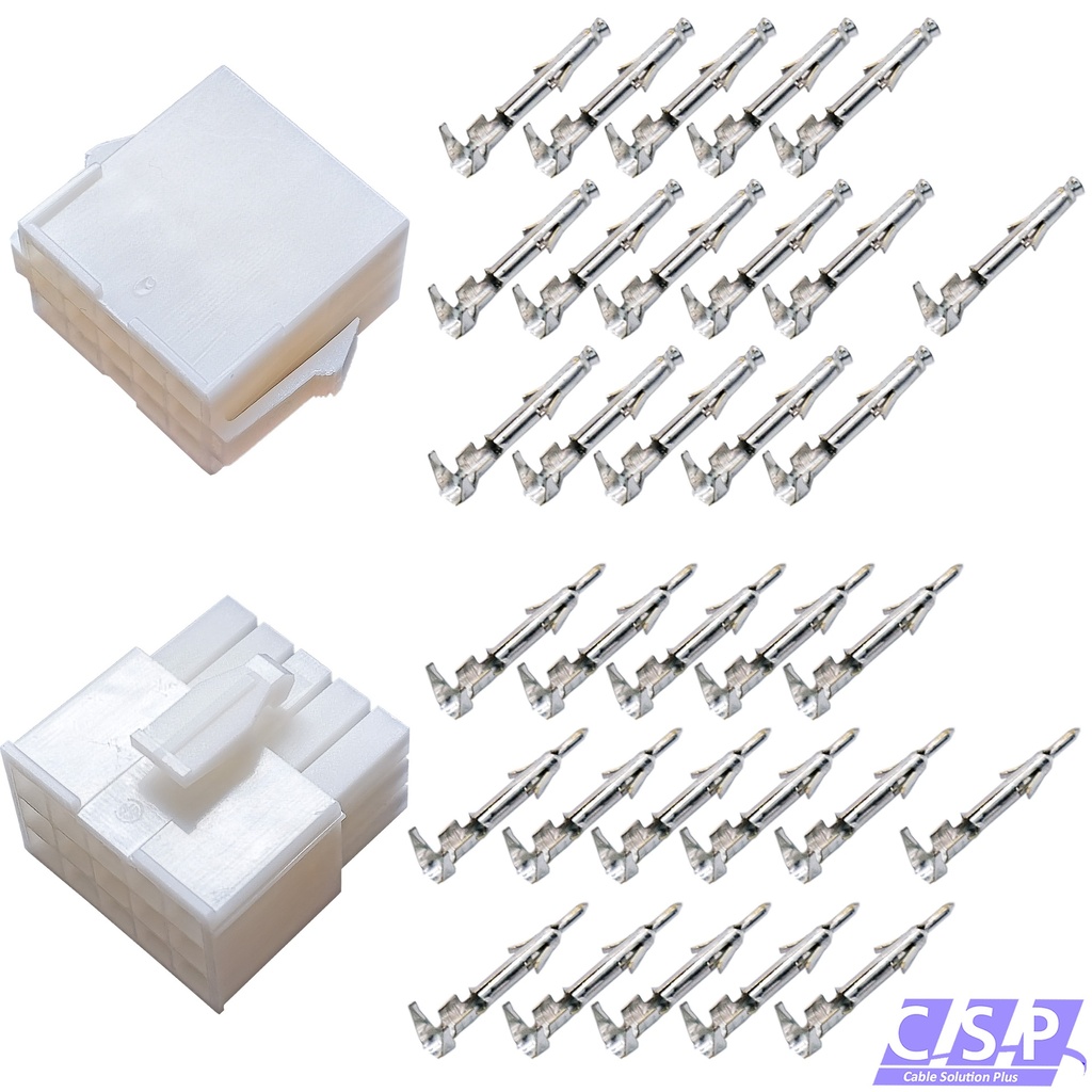 [33-2168] Mini Universal MATE-N-LOK Serie Stecker 15-polig Set Stift Buchse Steckverbinder