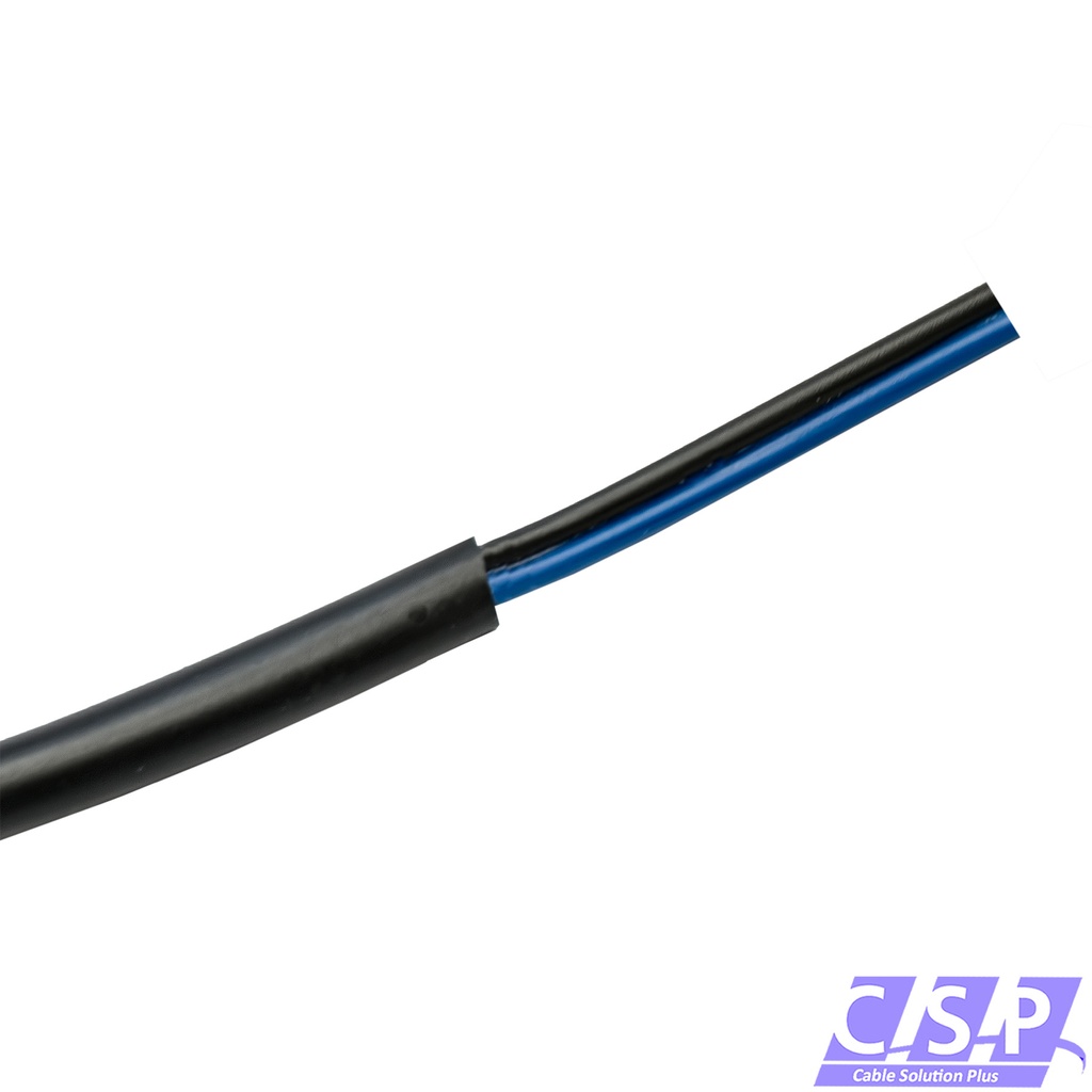 [33-2176] Mantelleitung Leitung LIYY 2x0,50² Mantel schwarz Aderfarben sw bl