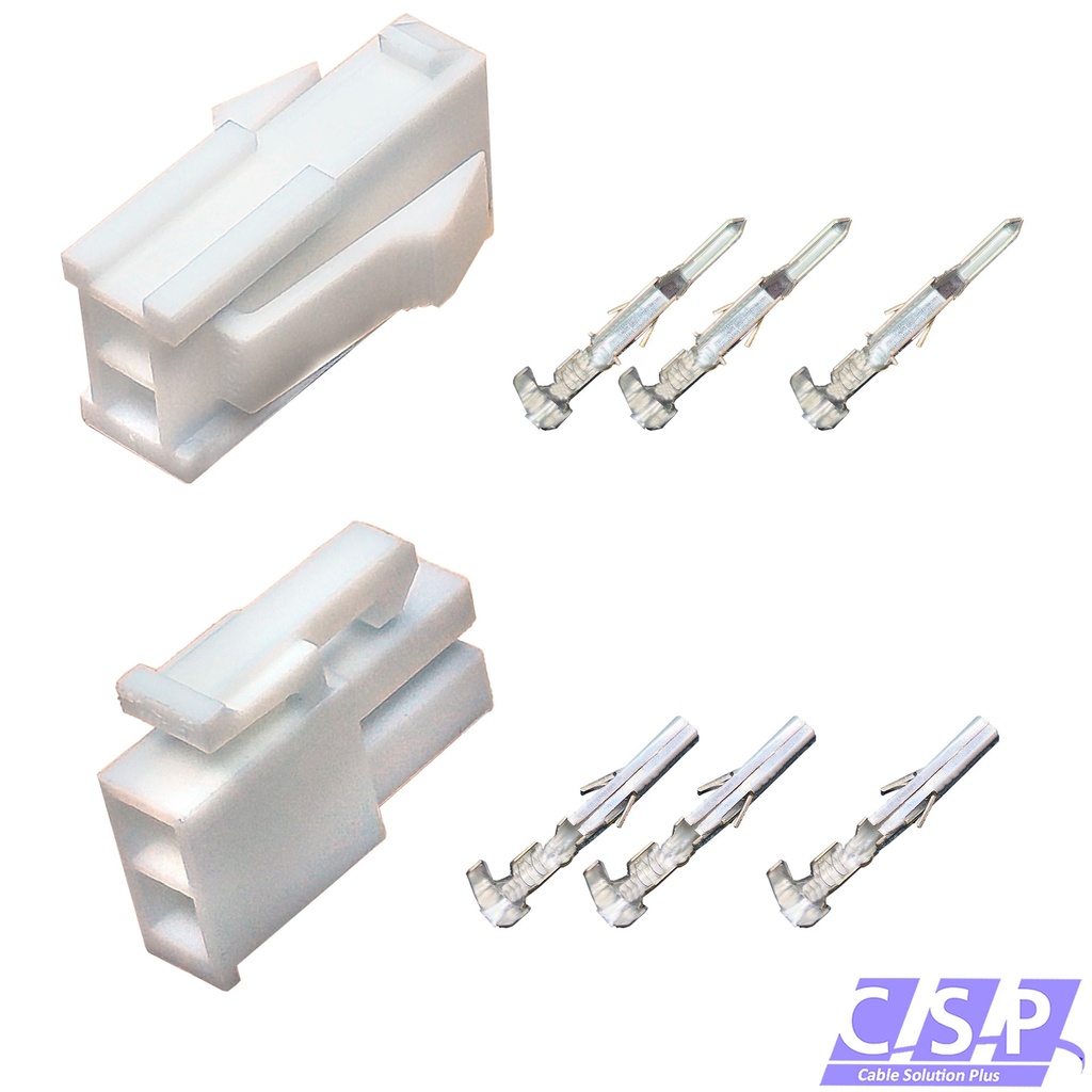 [33-2178] Set 2-polig Molex Mini-Fit Jr. Buchse 39-01-2025   Stift 39-01-2026, 5557, 5559