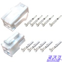 Set 4-polig Molex Mini-Fit Jr. Buchse 39-01-2045   Stift 39-01-2046, 5557, 5559