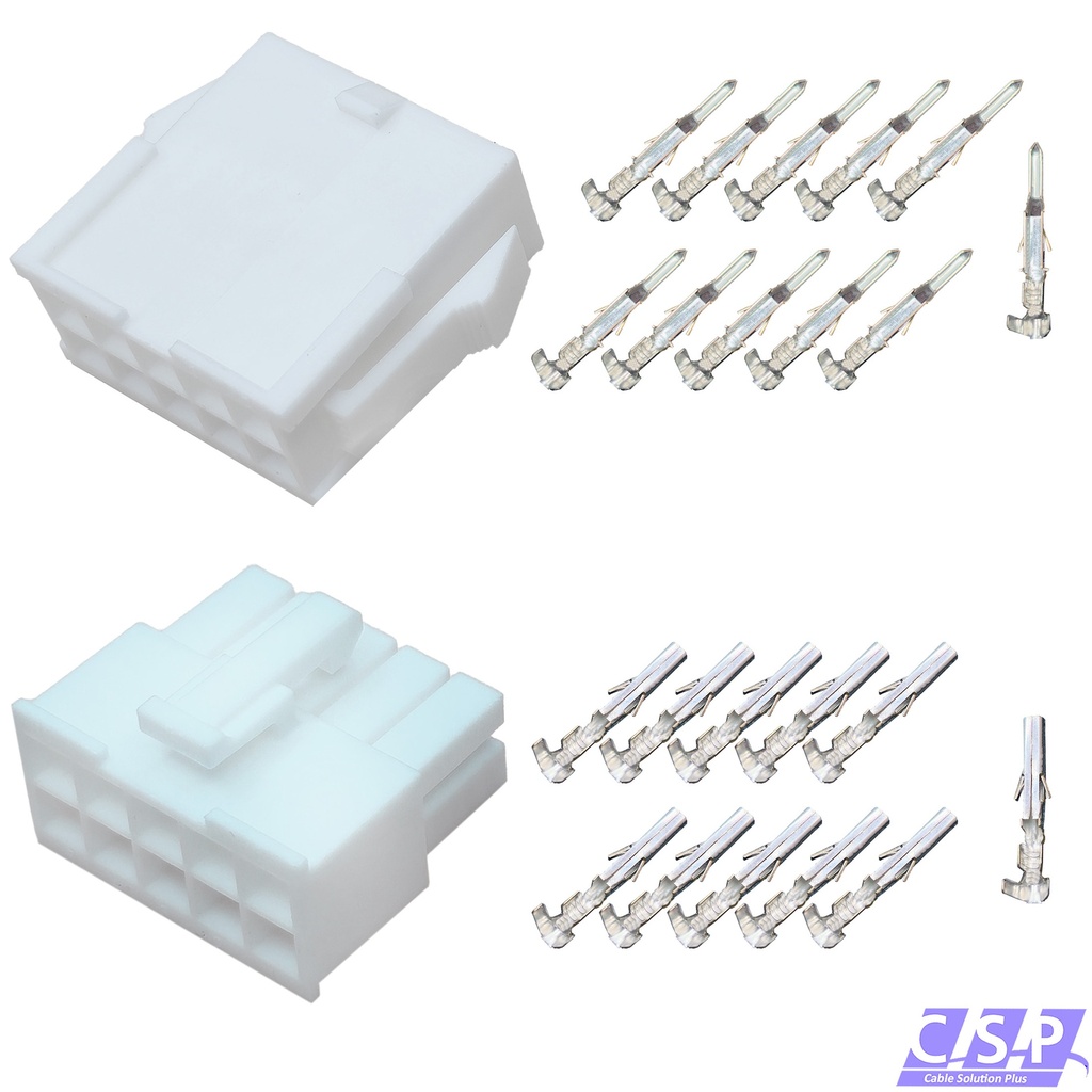 [33-2182] Set 10-polig Molex Mini-Fit Jr. Buchse 39-01-2105   Stift 39-01-2106, 5557, 5559