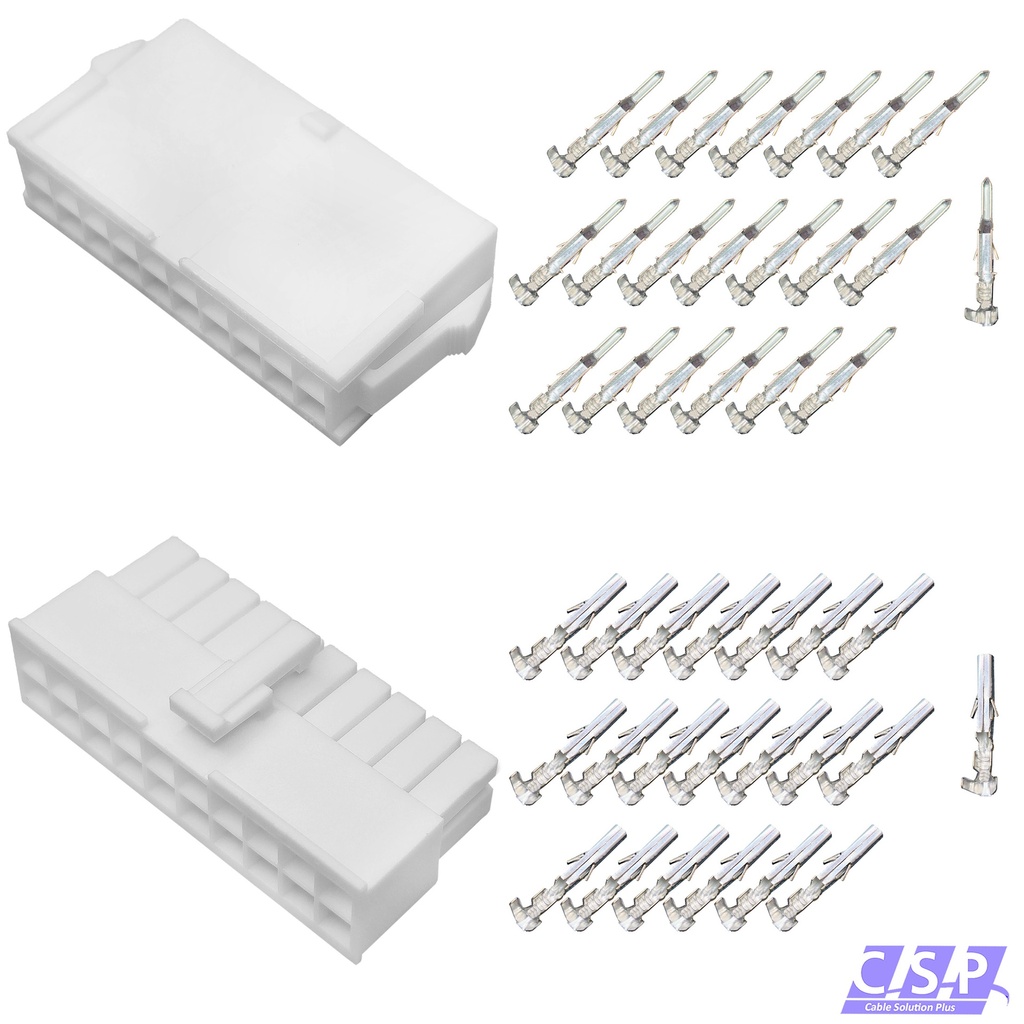 [33-2187] Set 20-polig Molex Mini-Fit Jr. Buchse 39-01-2205   Stift 39-01-2206, 5557, 5559