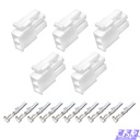 5x Set 2-pol Stecker Molex Mini-Fit Jr. Buchse 39-01-2025, 5557-02-R, 39-00-0038