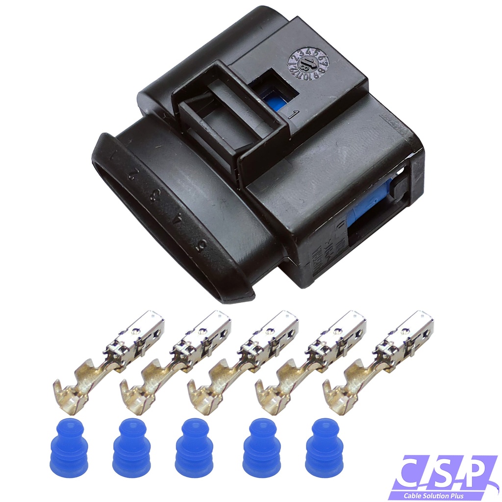 [33-2197] Reparatursatz 1J0973999A Stecker 5-pol Luftmassenmesser kompatibel mit AUDI VW SEAT SKODA