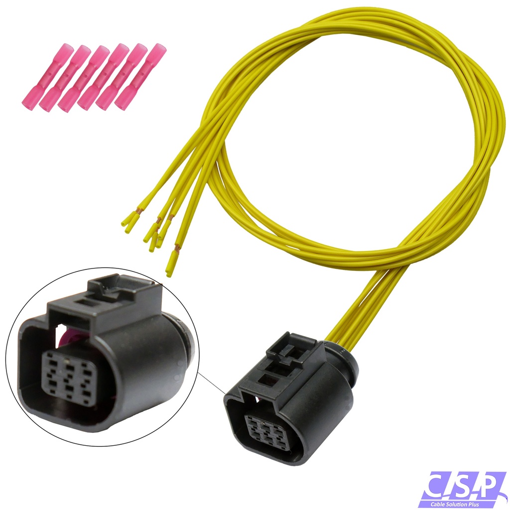 [33-2205] Reparatursatz Stecker 6-pol 5N1973206 Drosselklappe, PDC kompatibel mit AUDI VW SEAT SKODA