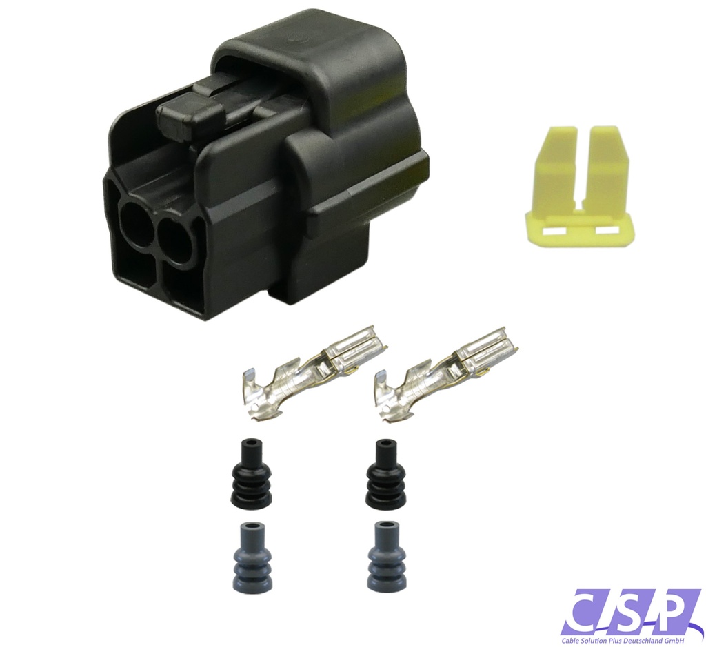 [33-2212] Reparaturset Econoseal Stecker 2-polig Buchse, Seals, Kontakte und Verriegelung, Querschnitt 0,50-1,25mm², TE AMP 917851-2