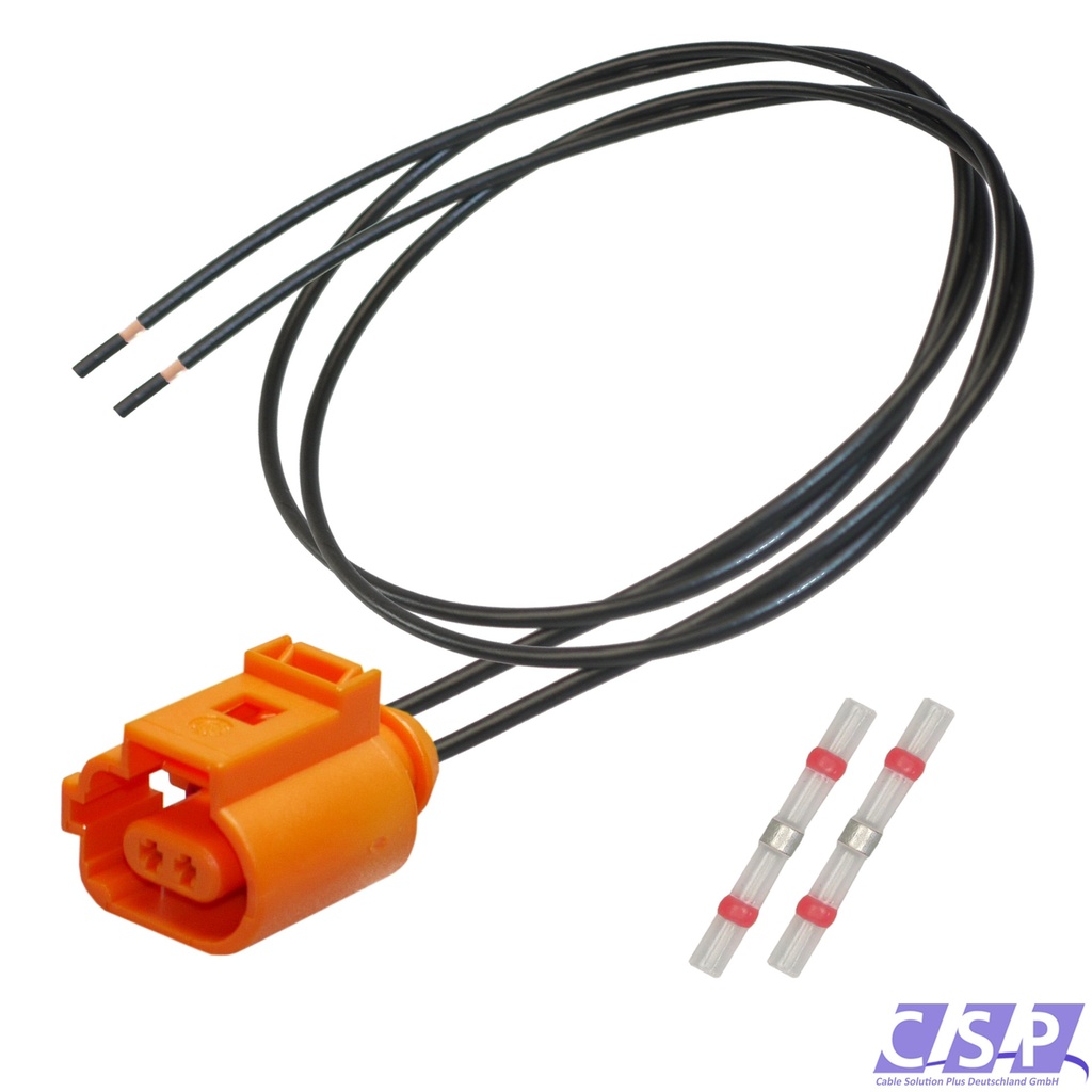 [33-2228] Reparatursatz Kabelsatz Stecker 2-pol. passt zu VW 1J0973702C / 1J0 973 702C