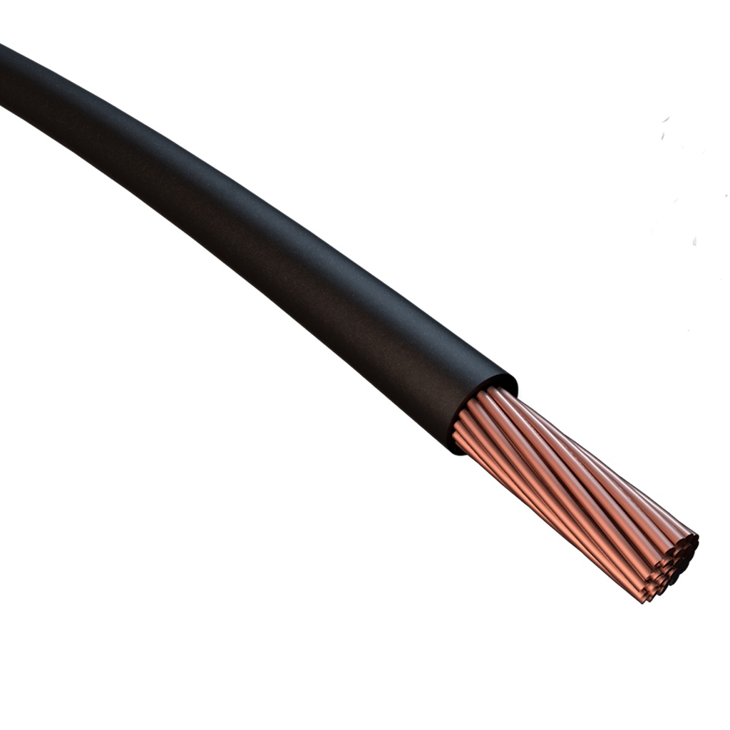 [33-2230] Leitung Kabel Hochtemp., Huber Suhner Typ RADOX® 155 RXL, schwarz 1,50², ME Ware