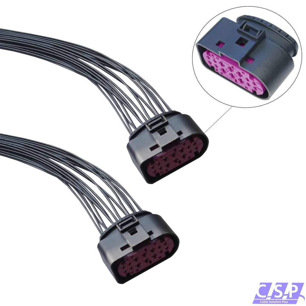 [33-1891-X2] 2x Reparatursatz Kabelsatz Stecker 14-polig passt zu VW 1J0973737 Steckverbinder