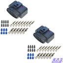 2x Reparaturset Stecker 14-pol passt zu VW 1J0973737 1J0 973 737  Steckverbinder