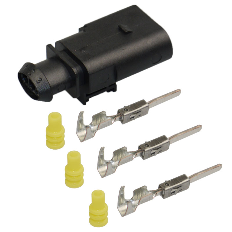 [33-0252] 1J0 973 803, 3-polig, Reparatursatz, Stiftgehäuse, Kontakt, Seal für VW AUDI