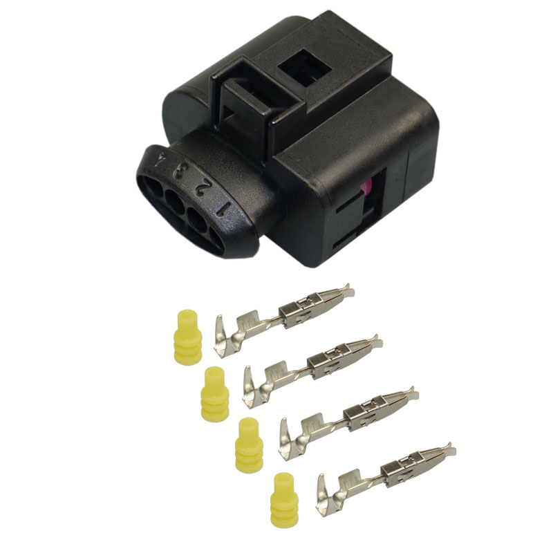 [33-0260] 1J0 973 704, 4-polig, Reparatursatz, Buchsengehäuse, Kontakt, Seal für VW AUDI