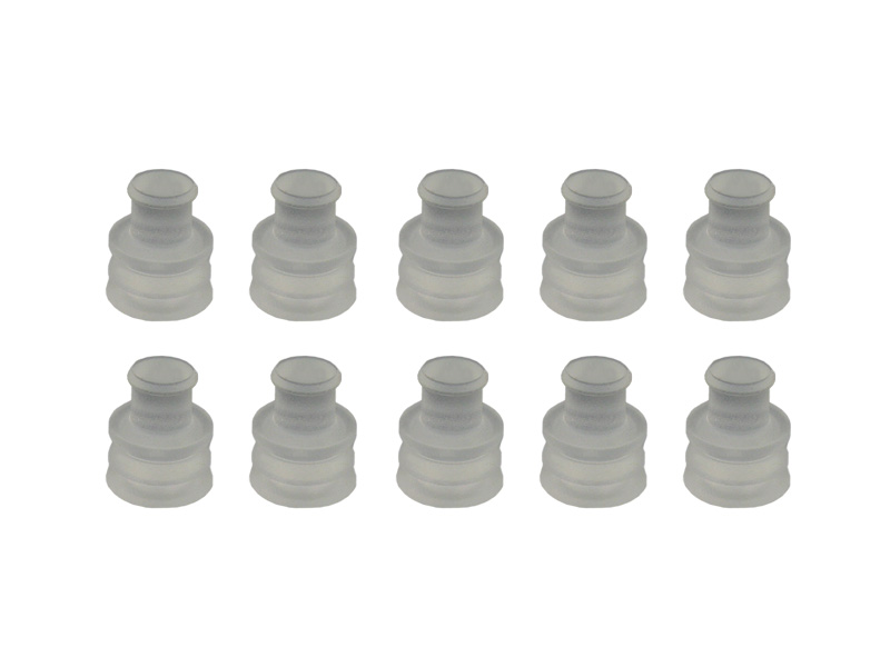[33-0380] VW 357 972 841, JPT Blindstopfen, Seal, ELA, transparent, f. Kammermaß ca. 5,2mm, im 10er Set
