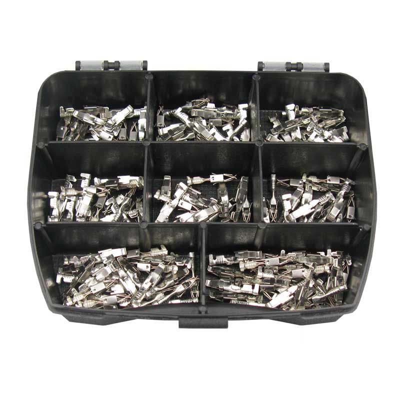 [33-0235-SK] JPT Kontakt Pin, Buchse 0,50mm²-1,00mm², 150 Stück in Sortimentsbox, Junior Power Timer