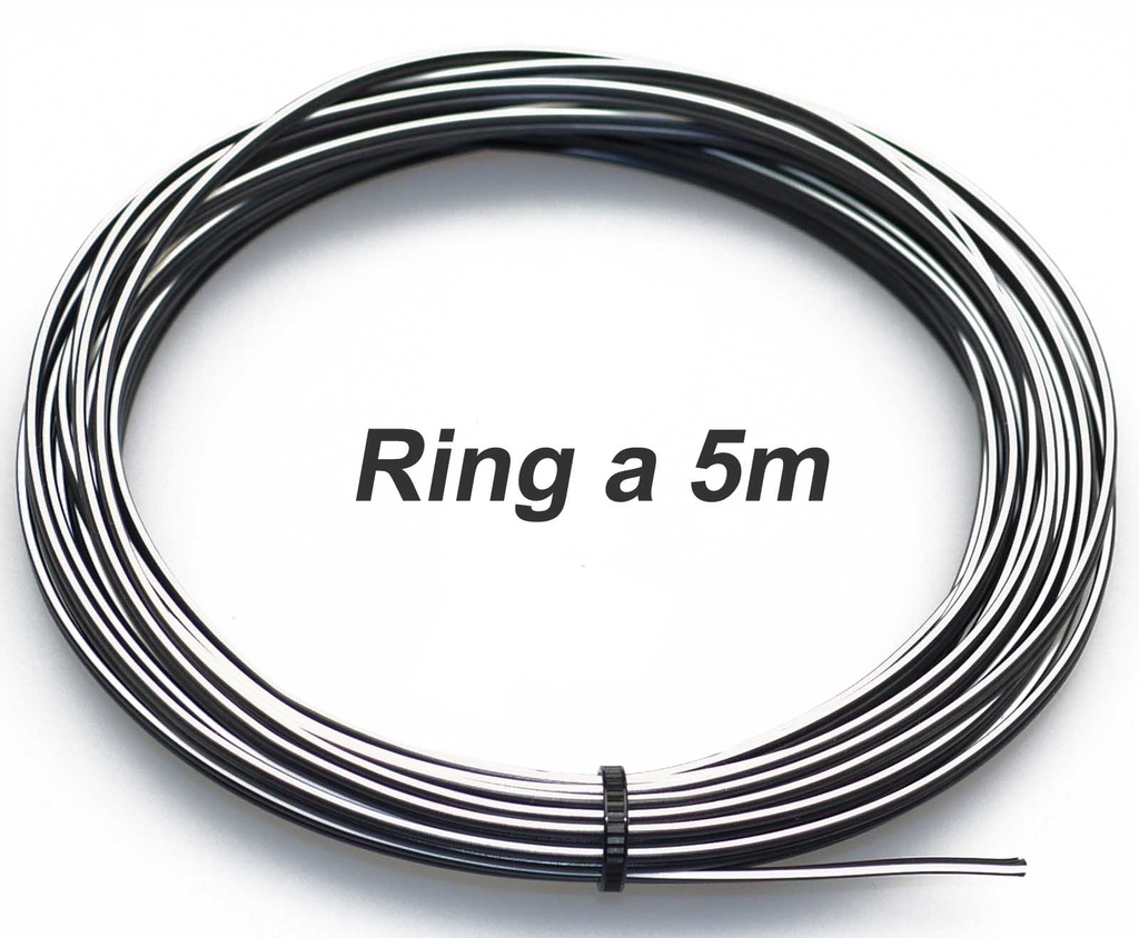 [33-0225] Fahrradkabel, Lichtkabel,  Dynamokabel, 2-adrig, 2x0,40mm², Ring a 5m