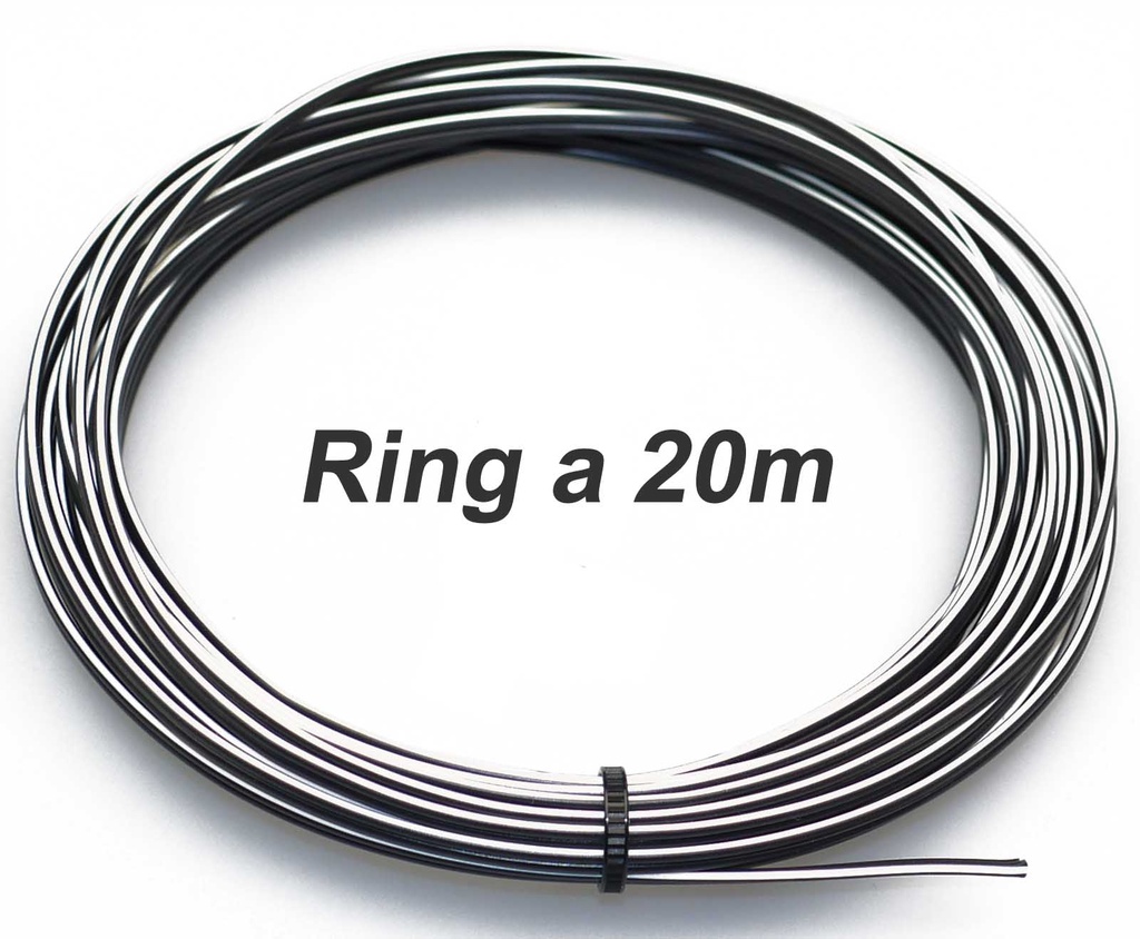 [33-0227] Fahrradkabel, Lichtkabel,  Dynamokabel, 2-adrig, 2x0,40mm², Ring a 20m