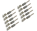 Mini ISO Kontakt Stift Mirco Timer II, 0,50²-1,00², Autoradio, HiFi, Navi, im 10er Set