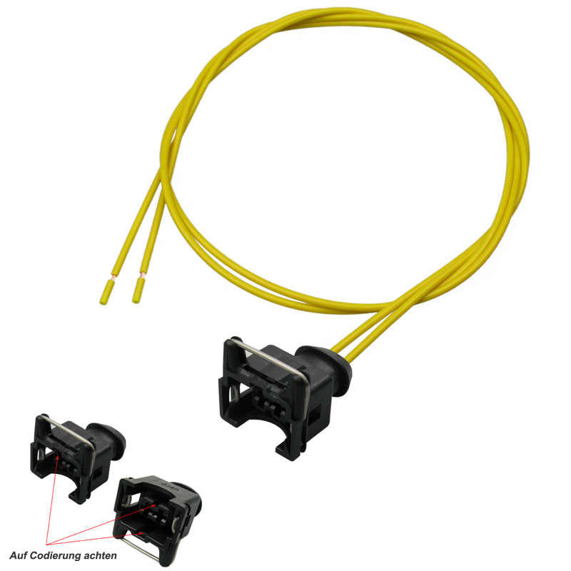 [33-0580] JPT 2-poliger Steckverbinder, Kabel- Reparatursatz, Buchsengehäuse Typ C, konfektioniert