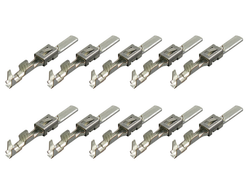 [33-0597] 904 886.01, 2,8x0,8 Flachstecker, 0,50mm²-1,00mm², doppelte Rastfeder, 10er Set