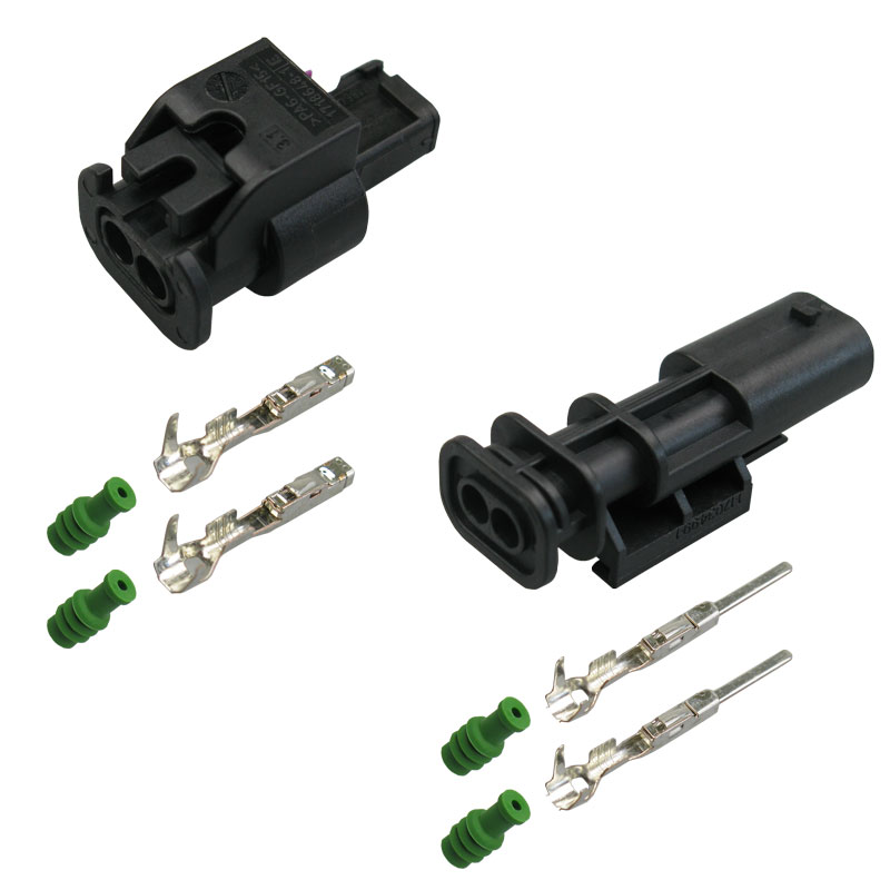 [33-0645] 4H0973702A   5Q0973802, MCON Reparaturset, 2-poliges Stift   Buchsengehäuse, mit Kontakten und Seals