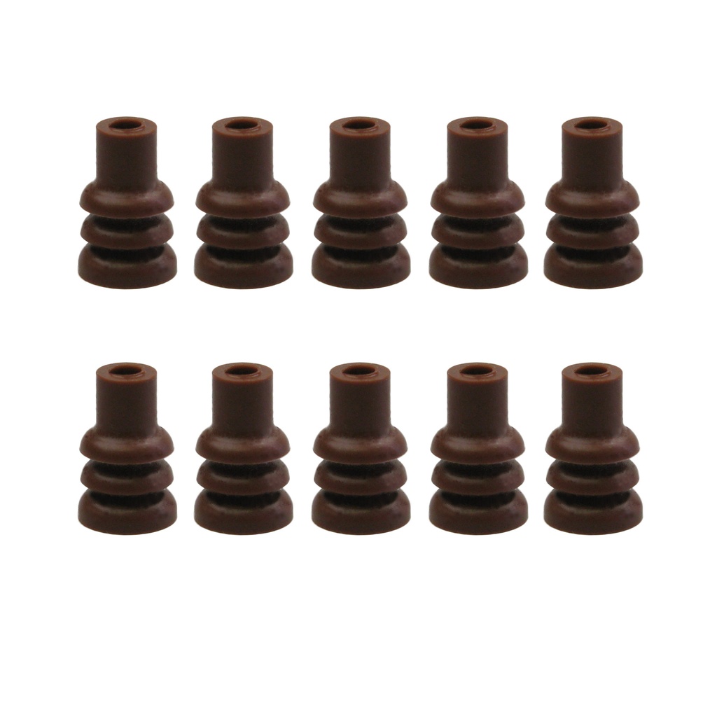 [33-0762] 10x Seal braun f. Kontakte der Econoseal 070 Serie LKW AUTO Motorrad Industrie