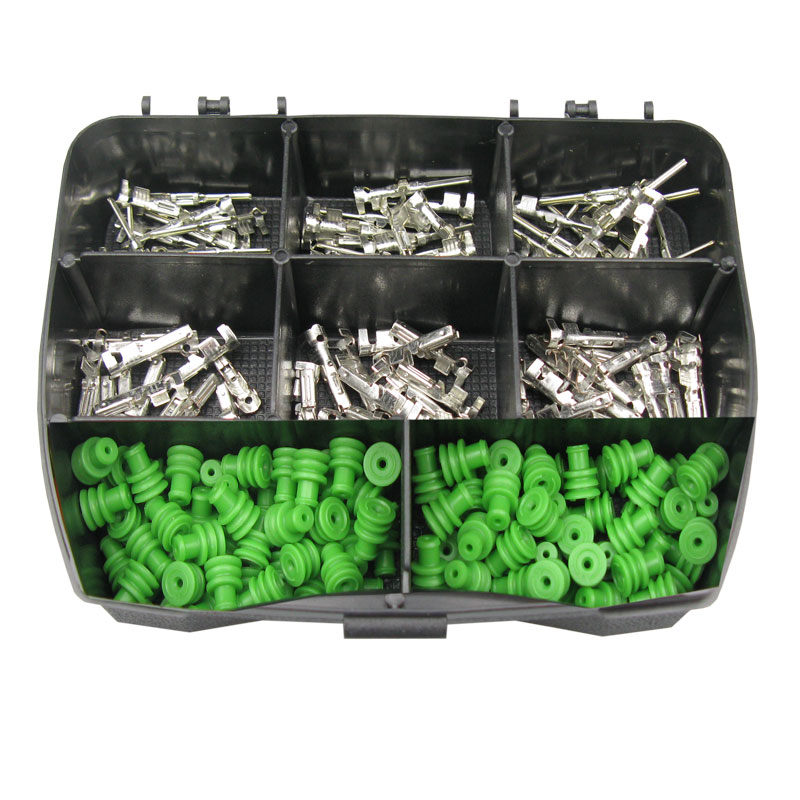 [33-0230-SK] Superseal Sortimentsbox, Stift- und Buchsenkontakten, Seal/Dichtungen für 0,35mm²-0,50mm²