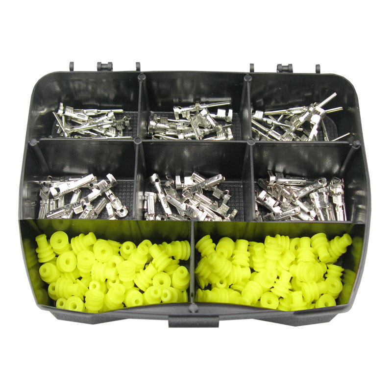 [33-0231-SK] Superseal Sortimentsbox, Stift- und Buchsenkontakten, Seal/Dichtungen für 0,75mm²-1,50mm²