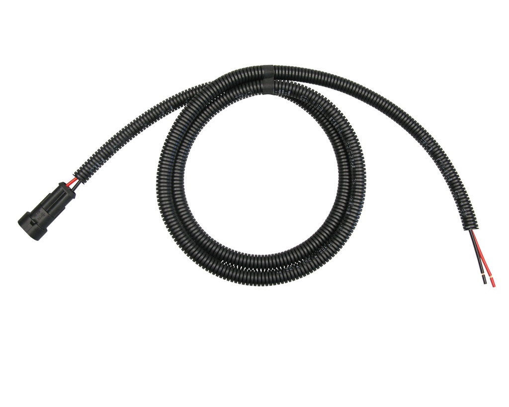 [33-0900] Superseal 2-polig konfektioniertes Stiftgehäuse, 1500mm, Leitung FLRY 1,50mm², Wellrohr