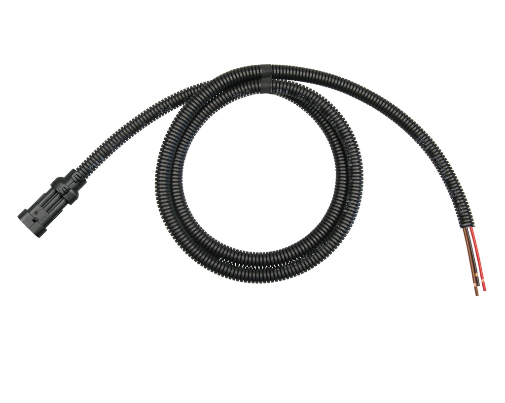[33-0912] Superseal 3-polig konfektioniertes Stiftgehäuse, 1500mm, Leitung FLRY 1,50mm², Wellrohr und Clip