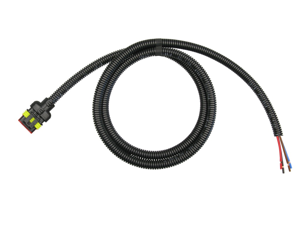 [33-0919] Superseal 5-polig konfektioniertes Buchsengehäuse, 1500mm, Leitung FLRY 1,50mm², Wellrohr und Clip