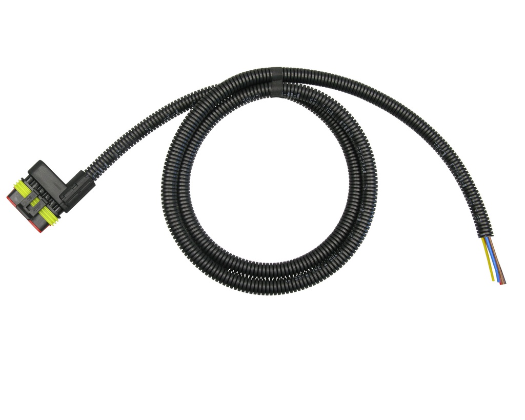 [33-0920] Superseal 6-polig konfektioniertes Buchsengehäuse, 1500mm, Leitung FLRY 1,50mm², Wellrohr und Clip