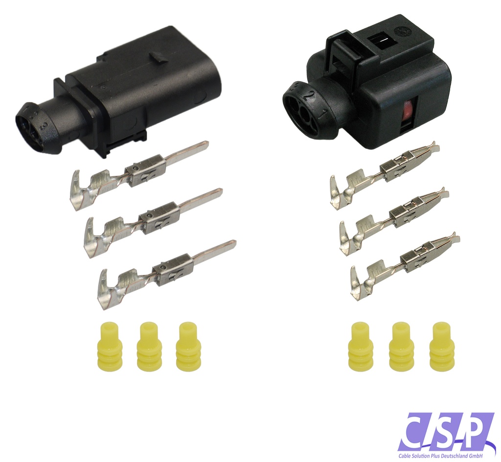 [33-0852] 3D0 973 703 und 1J0 973 803 Reparaturset 3-pol. Stecker Steckverbinder Connector