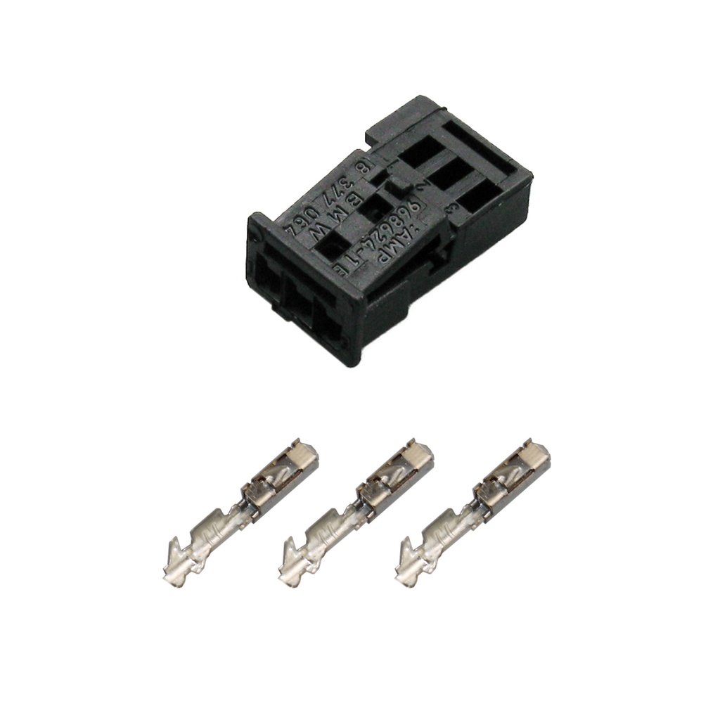 [33-0813] BMW 8 377 064 MQS Buchse Reparatursatz 3-pol Stecker Steckverbinder 8377064