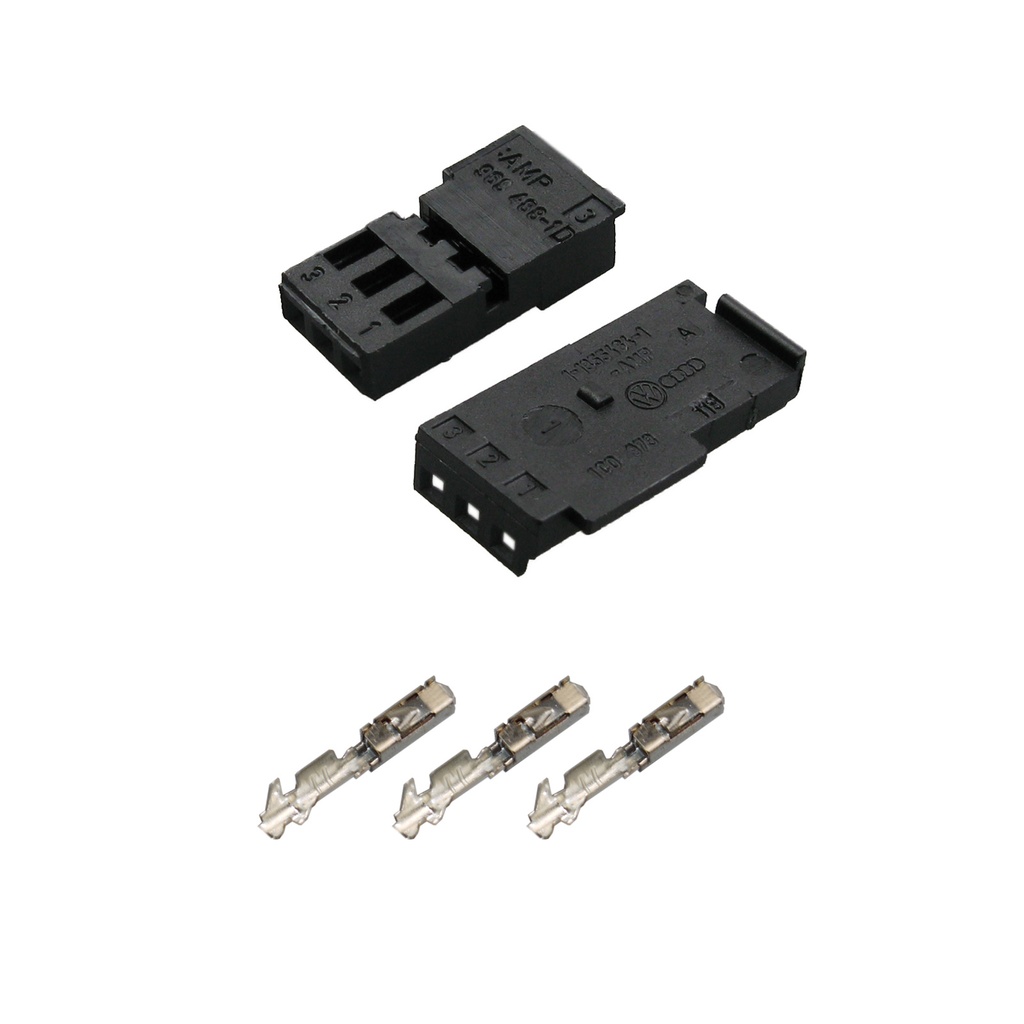 [33-0801] VW 1C0 973 119 MQS Buchse Reparatursatz 3-pol Stecker Steckverbinder 1C0973119