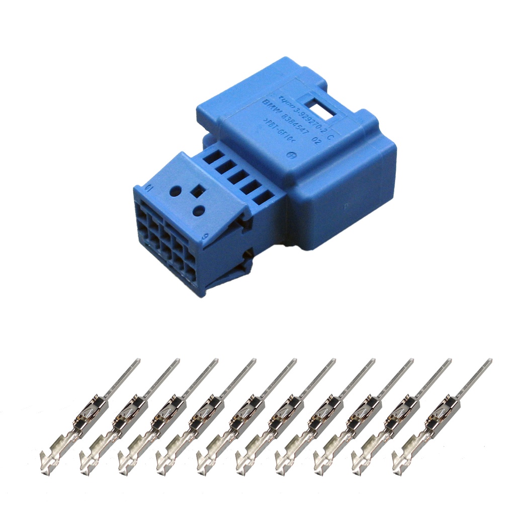 [33-0806] BMW 8 384 547 MQS Stift Reparatursatz 10-pol Stecker Steckverbinder 8384547
